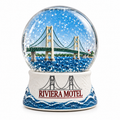Mackinac Bridge Snow Globe – Riviera Motel Souvenir